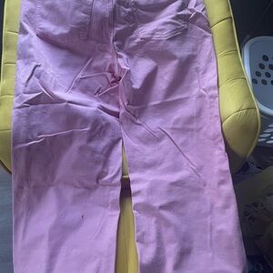 Wide leg petite pink Pants